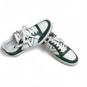 VANS varsity Green and White Sneakers